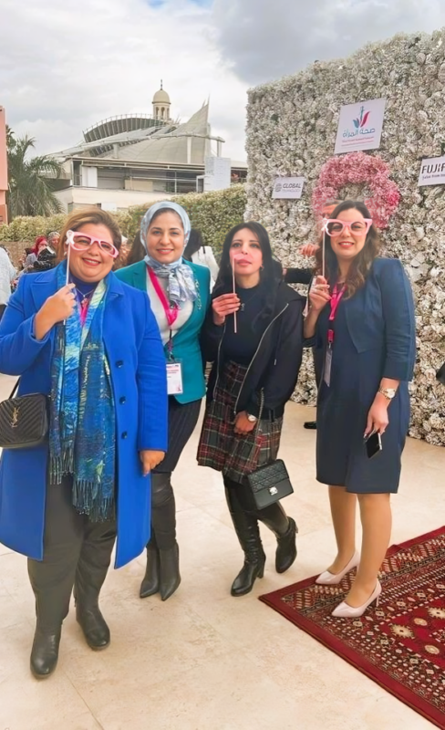 Sahar Mansour: Wearing My Pink Moustache in Cooperation and Support of the Initiative Movember