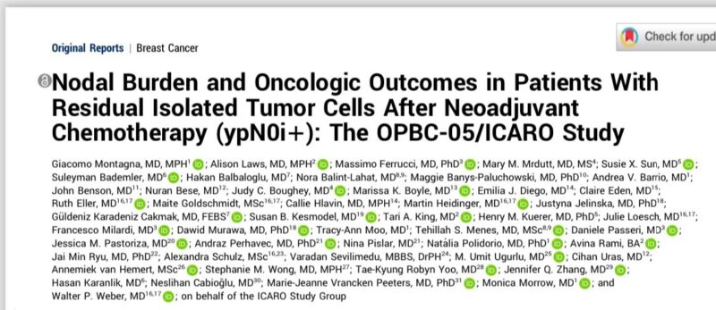 Gustavo Viani: The nodal burden and oncologic outcomes in patients with ITCs in SLNs after NAC