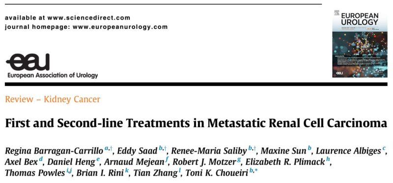 Regina Barragan-Carrillo: First and second - line treatments in metastatic renal cell carcinoma