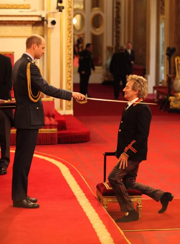 HRH Prince William and Sir Rod Stewart