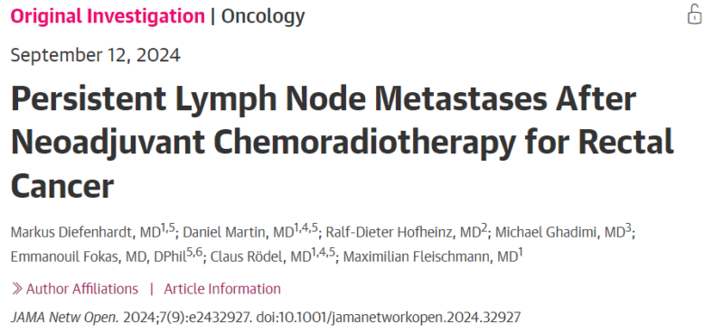 Krishan Jethwa: German Rectal Cancer Study Group informs prognostic significance of ypN+ after nCRT