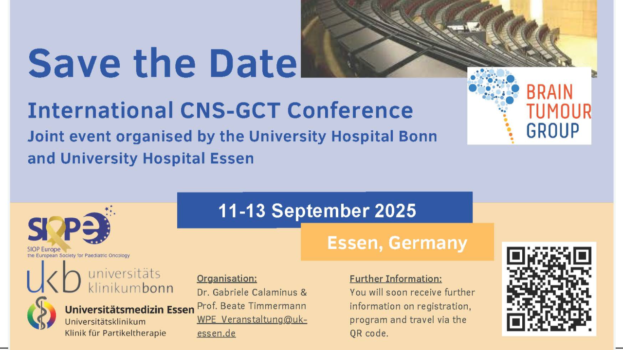 Save the Date for CNS-GCT 2025 – Westdeutsches Protonentherapiezentrum Essen