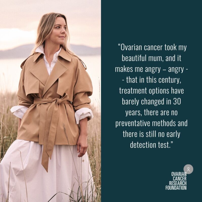 OCRF ambassador Suki Paddington shares the story of her mum's experience with ovarian cancer