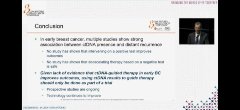 Heidi Ko: Presentation of results from ZEST trial on the reality of MRD use in early breast cancer