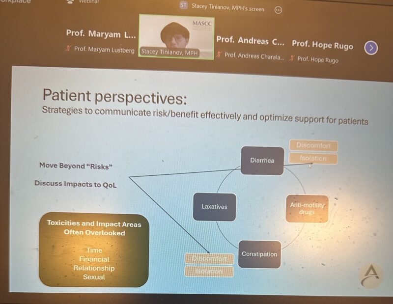 Stacey Tinianov on quality of life with patients while discussing new therapies