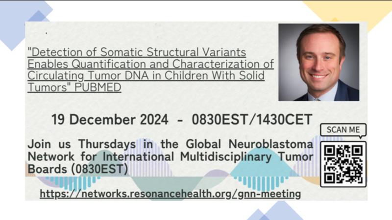 Martin Guscott: Detection of somatic structural variants of circulating tumor DNA in children with solid tumors