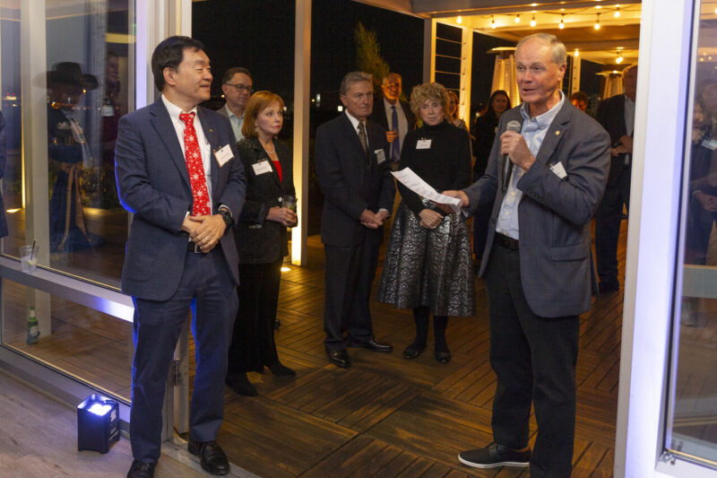 Patrick Hwu: Celebrating the season with Moffitt Cancer Center Board members