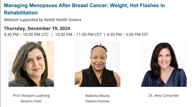 Managing menopause after breast cancer – MASCC