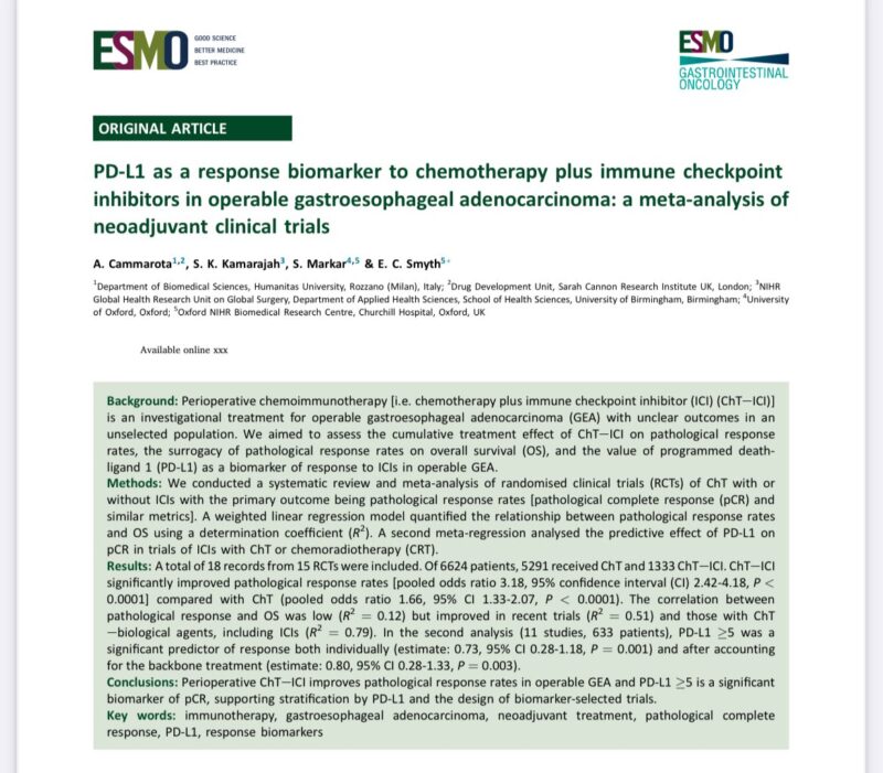 gastroesophageal cancers 