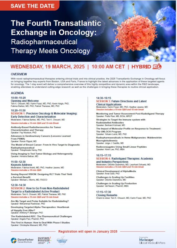 Toni Choueiri: The 4th Transatlantic Exchange in Oncology between Gustave Roussy and Dana-Farber