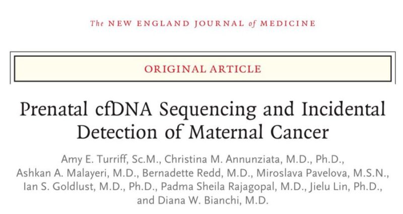 Estela Rodriguez: Fascinating report on utility of cfDNA for detecting occult cancers by Amy E. Turriff et al.