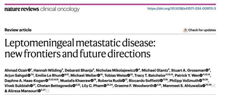 Alireza Mansouri: Our comprehensive review on leptomeningeal disease