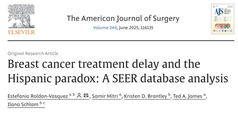 Estefania Roldan Vasquez: How long does it take for a patient with breast cancer to start treatment?