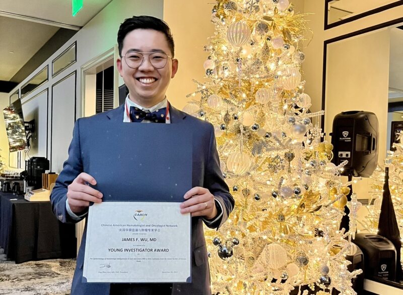 James Wu: Blessed to have won the CAHON Young Investigator Award