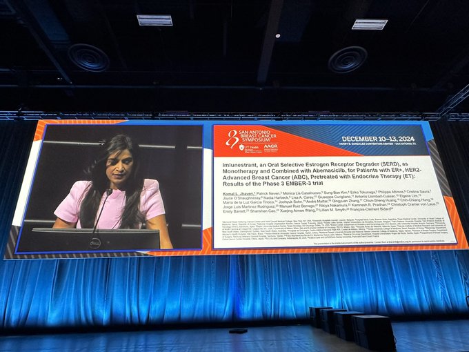 Hope Rugo: Imlunestrant with or without abemaciclib vs SOC ET presented by Komal Jhaveri