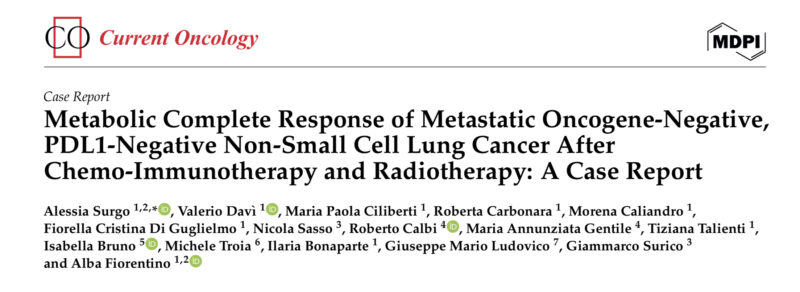 Alba Fiorentino: An oligometastatic lung cancer case report with a durable complete metabolic response