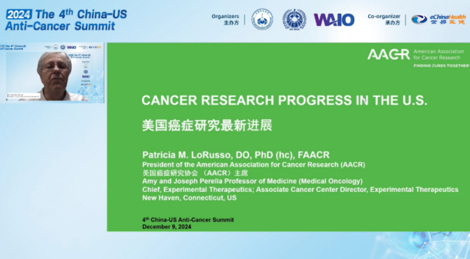 The 4th China-US Anti-Cancer Summit Successfully Held Online