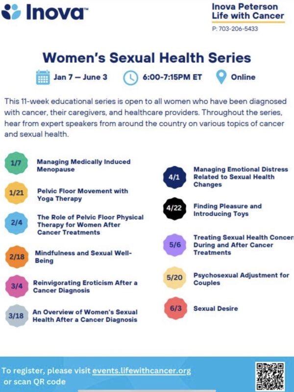 Jennifer Bires: Sexual health series for women who have been impacted by cancer by Inova