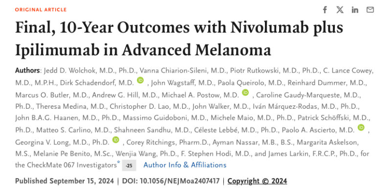 Andrea Boutros: RELATIVITY-047 trial showing sustained benefit of Nivolumab plus Ipilimumab in advanced melanoma