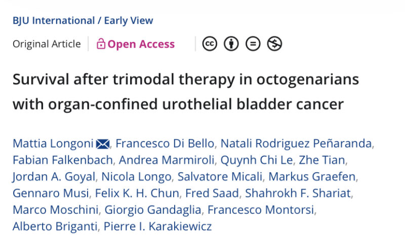 Laura Bukavina: The use of TMT for localized bladder cancer in octogenarians