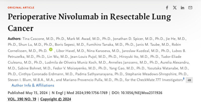 Lung Cancer Trial Highlights from 2024 By Yakup Ergün