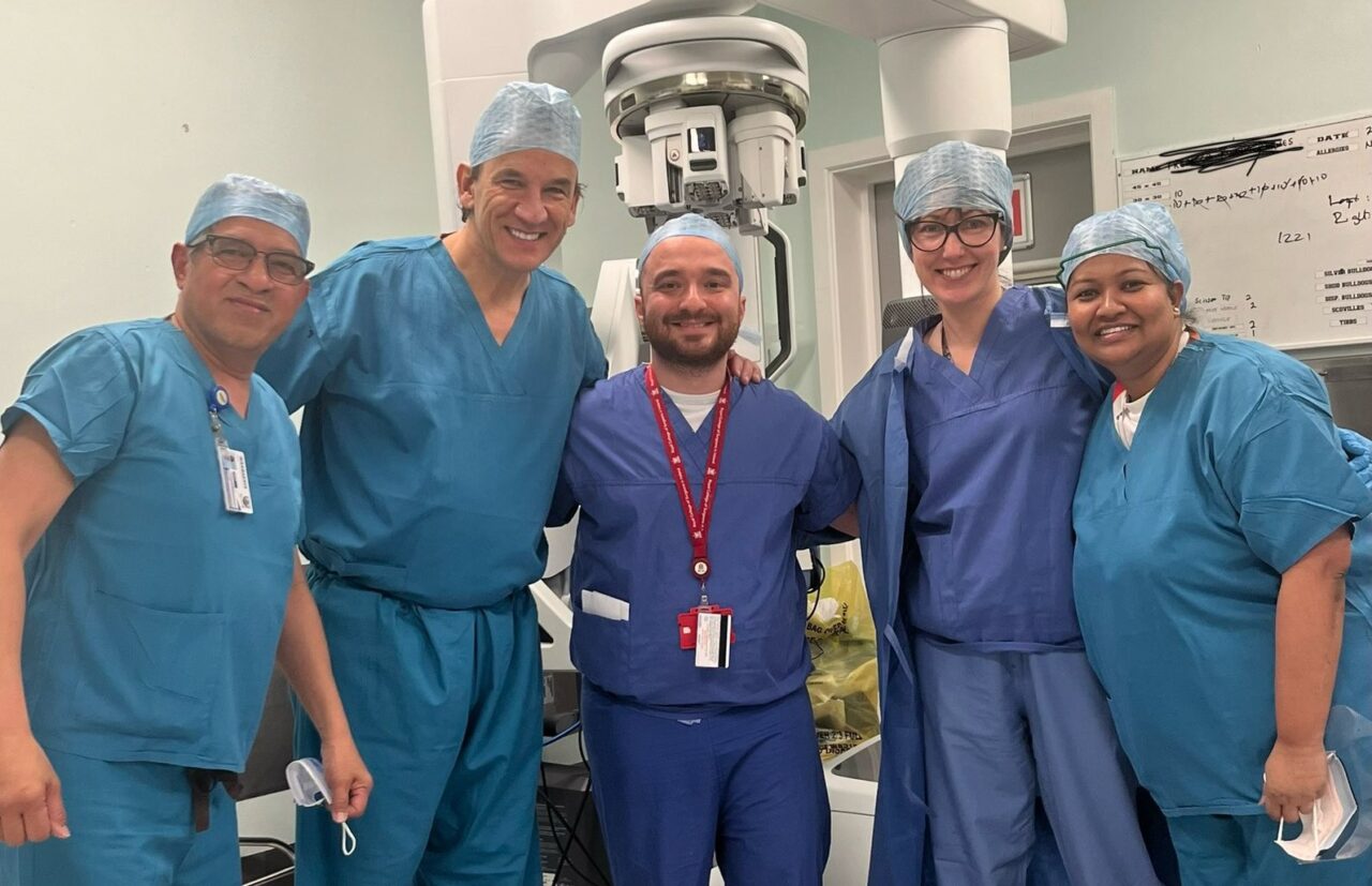 The first bilateral robotic mastectomy performed at the Beaumont Hospital in Ireland