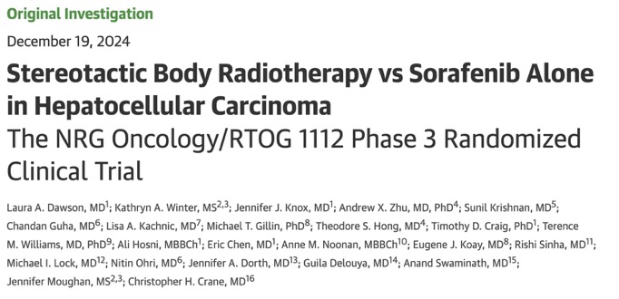 Nina Niu Sanford: RTOG 1112 is finally out