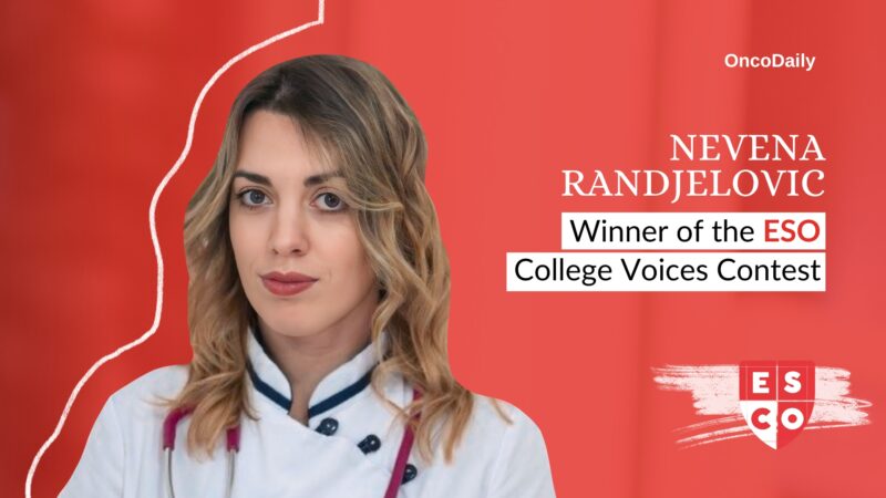Nevena Randjelovic is the winner of the European School of Oncology College Voices Contest – SPCC