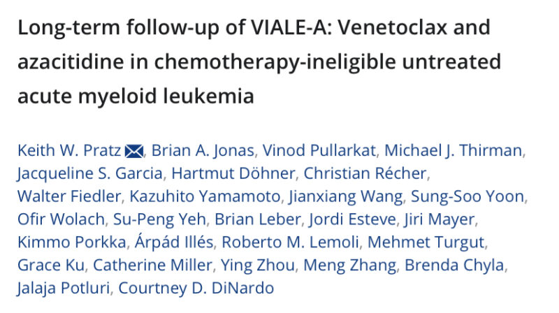 Talha Badar: Venetoclax and Azacitidine for elderly AML ineligible for intensive Induction