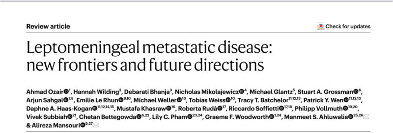 Vivek Subbiah: From novel diagnostics to cutting-edge therapies like Leptomeningeal Metastatic Disease