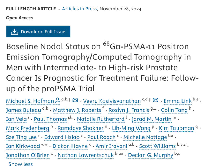 Michael Hofman‘s top 10 publications from 2024 which ProsTic contributed to