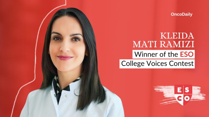 Kleida Mati Ramizi Awarded ESO College Voices Contest for Her Contribution to Oncology Advocacy