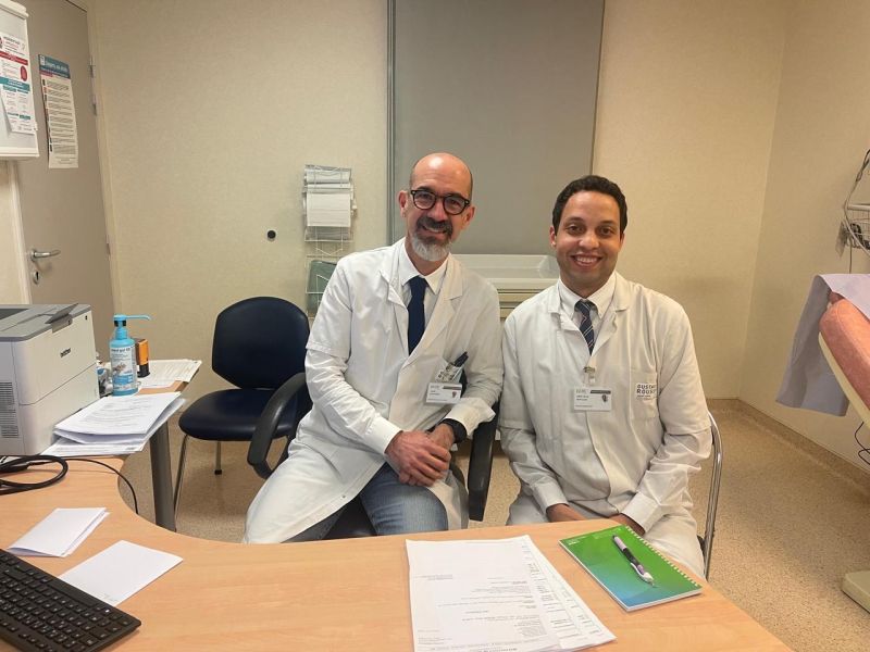 David Planchard: Welcoming Mohyeldin Abdelhalim to attend thoracic consultations at the Gustave Roussy Institute