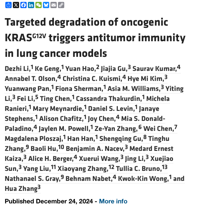 Anirban Maitra: Preclinical studies with a KRASG12V directed PROTAC