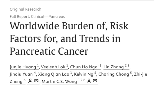 The highest cited original research publications in Pancreatic Cancer from 2020 to 2024 by Anirban Maitra