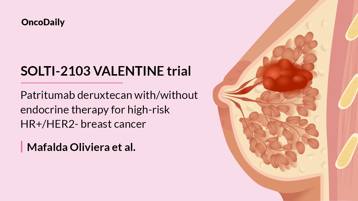 SOLTI-2103 VALENTINE Trial: Phase II Trial of Neoadjuvant Patritumab Deruxtecan vs. Chemotherapy for High-Risk HR+/HER2- Early Breast Cancer