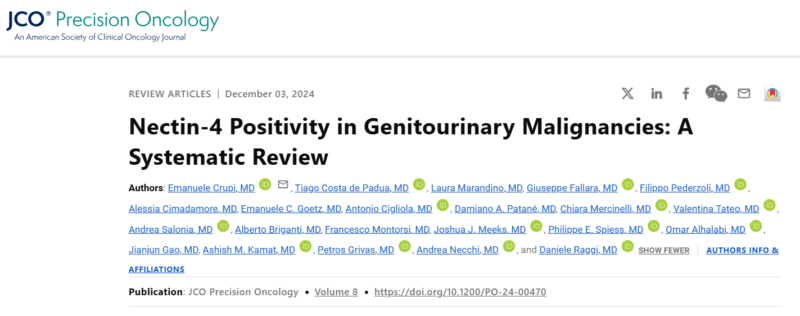 Emanuele Crupi: Nectin-4 Positivity in GU Malignancies