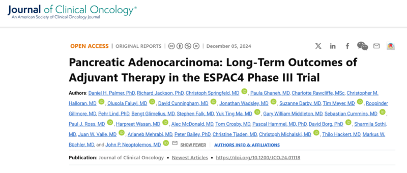 Iván González: The ESPAC4 study reveals promising results in treating pancreatic adenocarcinoma