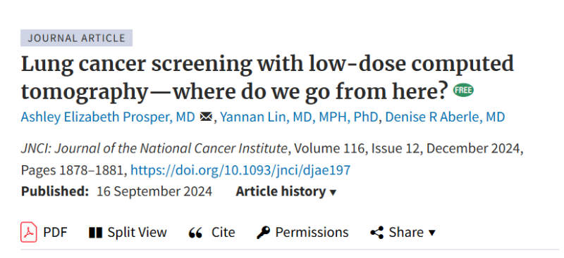 Miguel Bronchud: Lung Cancer screening with low-dose computed tomography - where do we go from here?