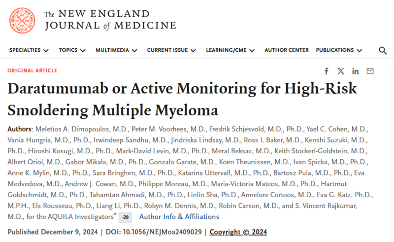 Myeloma Paper of the Day, December 11th, suggested by Robert Orlowski