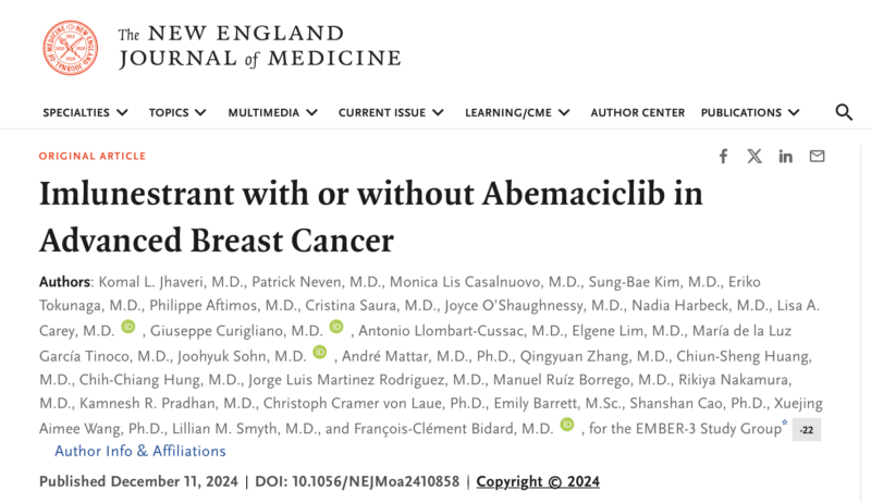 Olubukola Ayodele: The results of EMBER-3 are out in NEJM