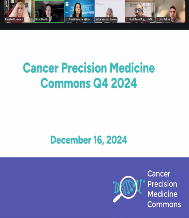 Razelle Kurzrock: Pleasure to give talk for Cancer Precision Medicine Commons