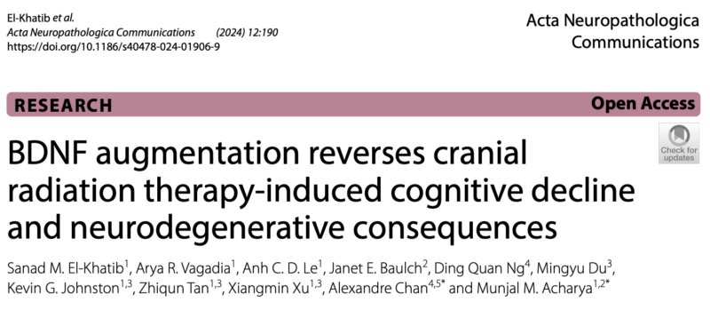 Alexandre Chan: Updates on repurposing riluzole as a treatment for cancer-related cognitive impairment