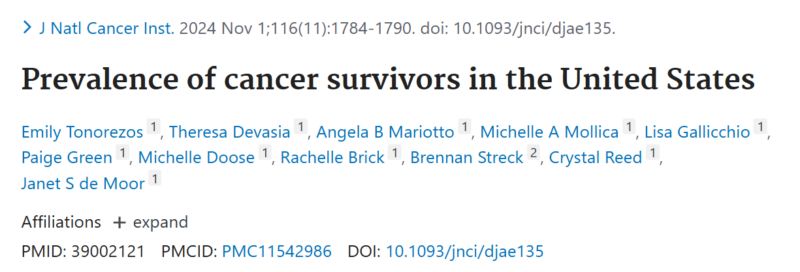 Cancer survivors are growing in number - National Cancer Institute