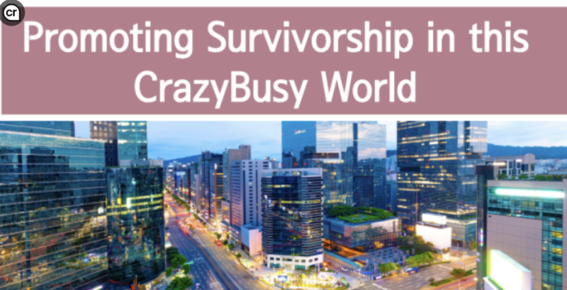 Michelle Kirschner: Promoting Survivorship in this Crazy Busy World