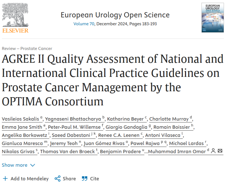 Juan Gómez Rivas: Are prostate cancer guidelines meeting quality standards?