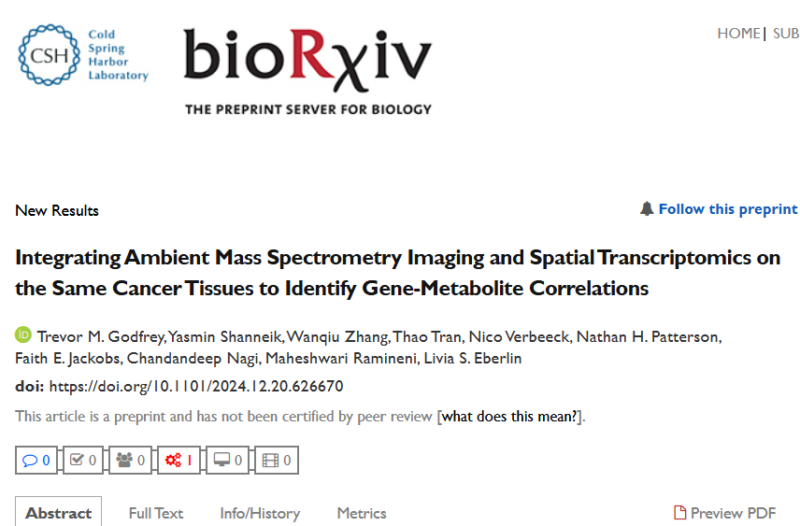 Livia S. Eberlin: Our "DESIUM" preprint is out