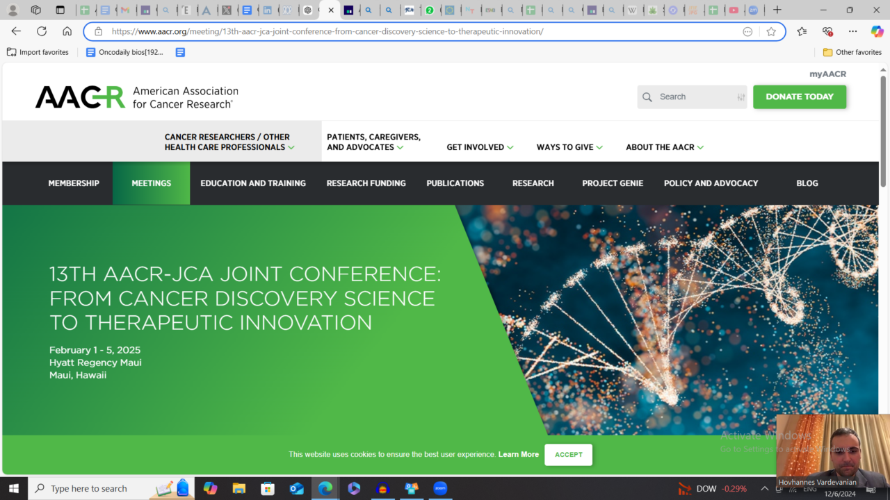 13th AACR-JCA Joint Conference