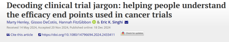 Eric K. Singhi: Decoding clinical trial jargon