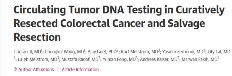 Nicholas Hornstein: CtDNA in Curatively Resected Colorectal Cancer